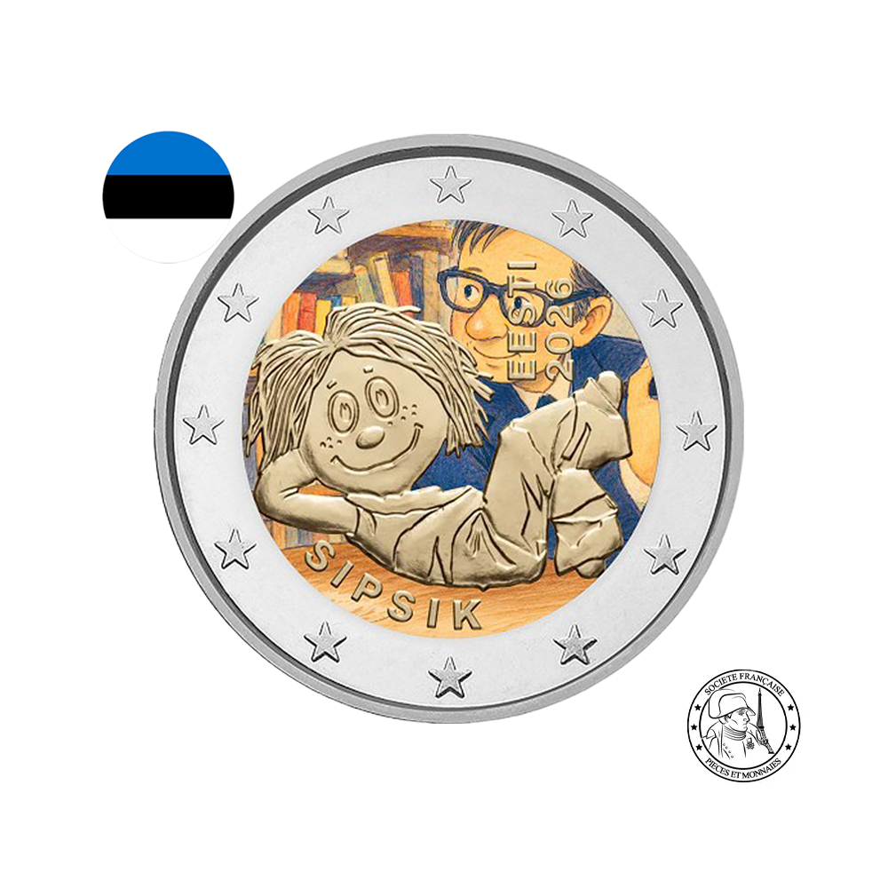 Estonie 2026 - 2 Euros Commémorative - Sipsik - Colorisées