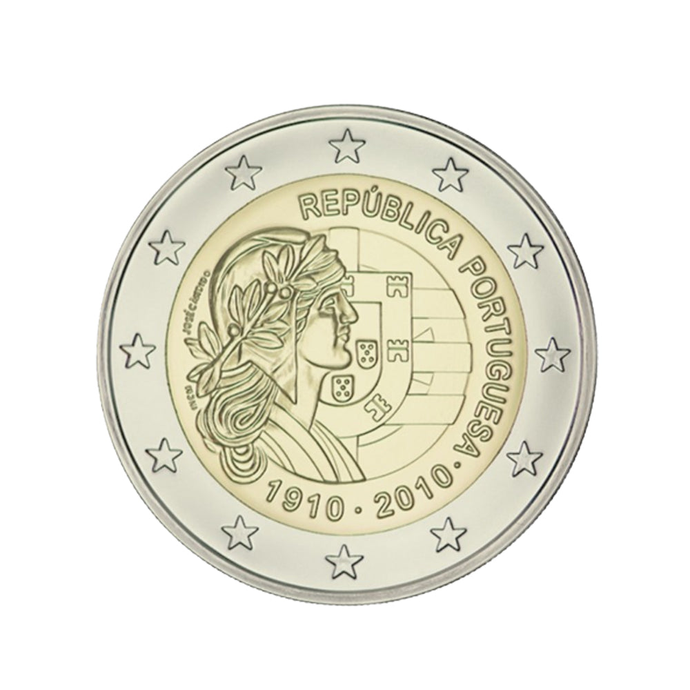 Portugal 2010 - 2 Euro Commémorative - République portugaise - BE