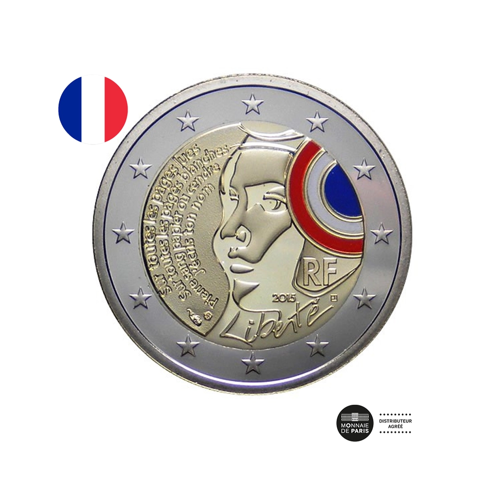 France 2015 - 2 Euros Commémorative - Fête de la fédération - BE