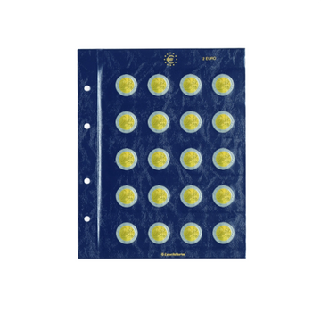 Feuilles pour classeur vista - 2 euros commémoratives