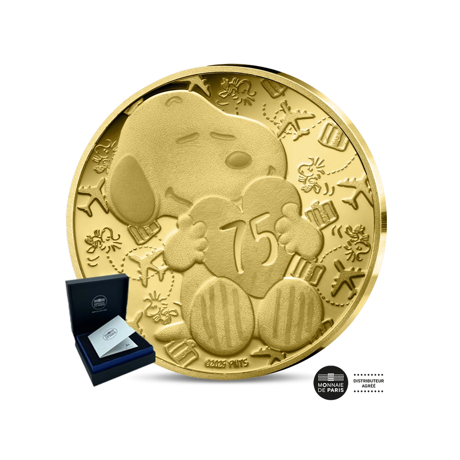 Snoopy - Monnaie de 5€ Or 1/2g - BE 2025