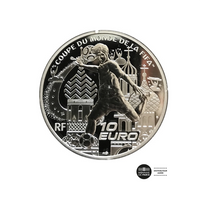 Coupe du monde FIFA 2018 - Monnaie de 10 Euros - Argent - BE