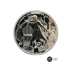 Coupe du monde FIFA 2018 - Monnaie de 10 Euros - Argent - BE