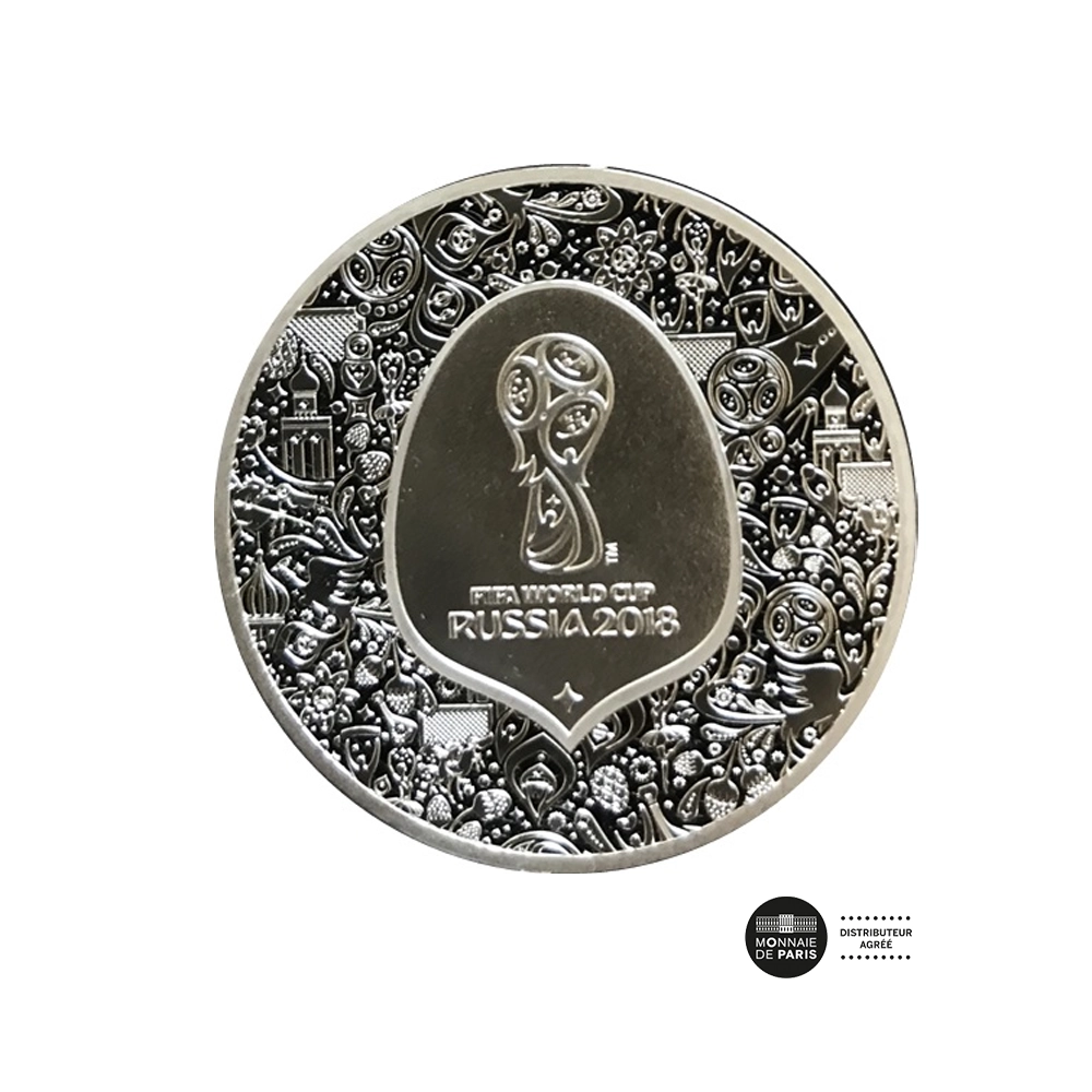 Coupe du monde FIFA 2018 - Monnaie de 10 Euros - Argent - BE