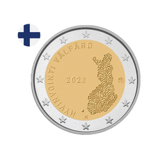 Finlande 2023 - 2 Euros Commémorative - Service sociaux et de la santé Finlandaise