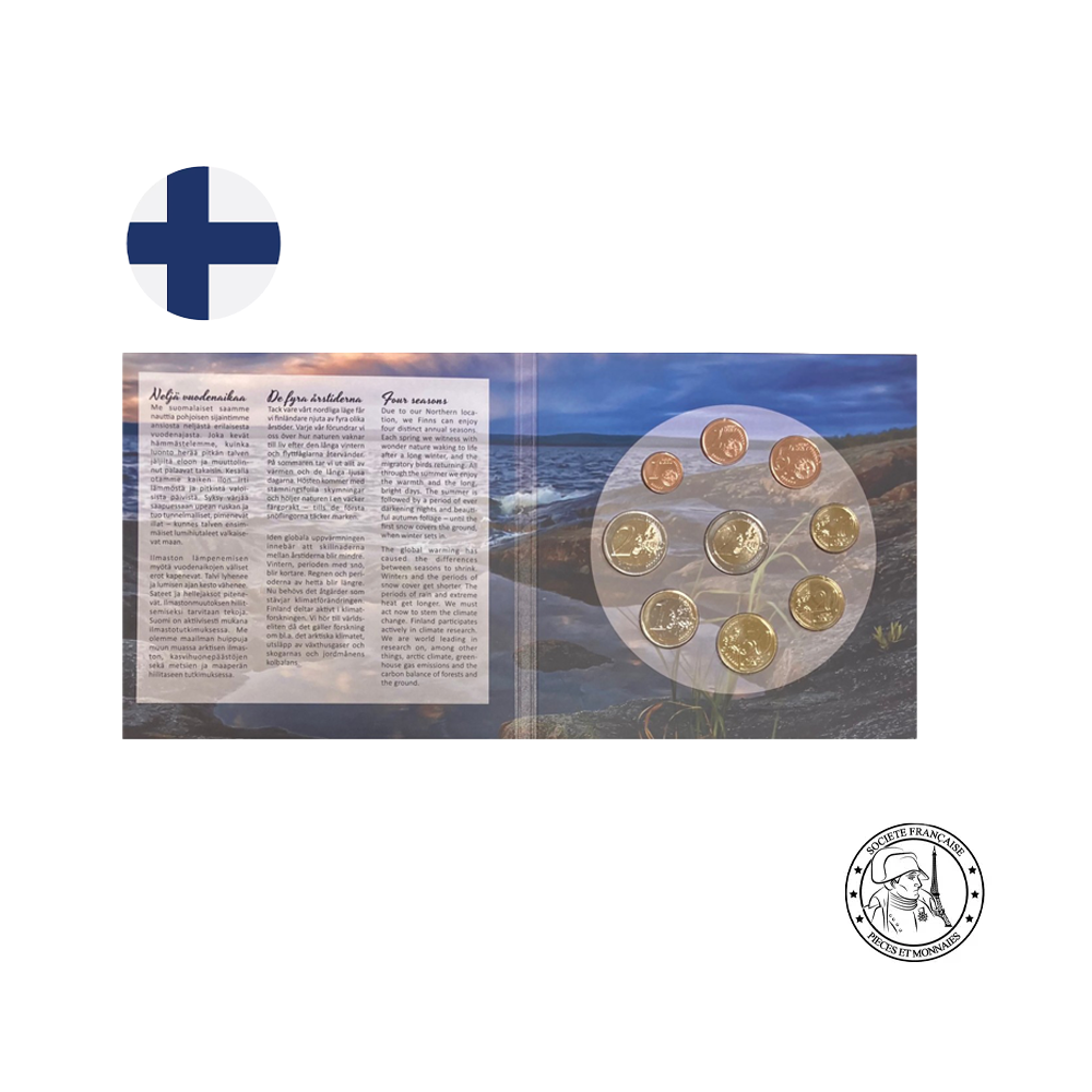Finlande 2022 - 4 Saisons - Série annuelle de 9 monnaies - BU