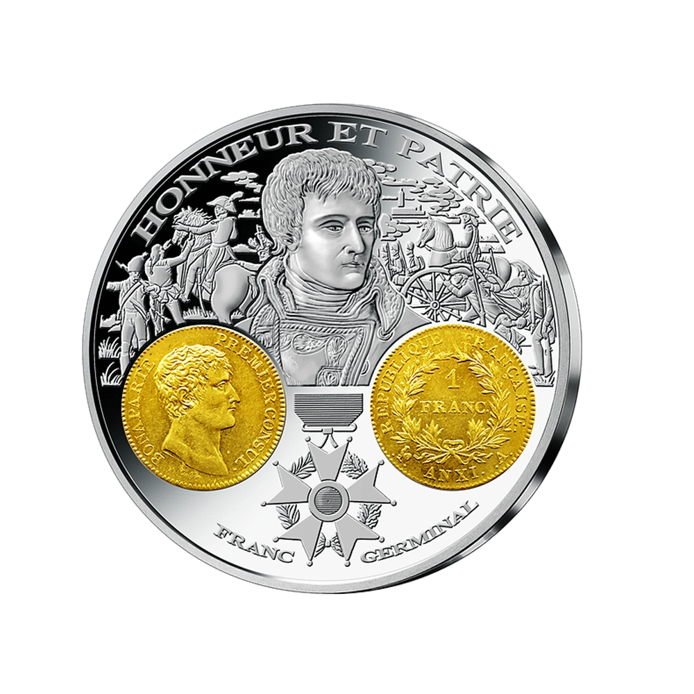 Frappe en Argent pur - 2000 ans d'histoire monétaire française - Franc germinal - 1803