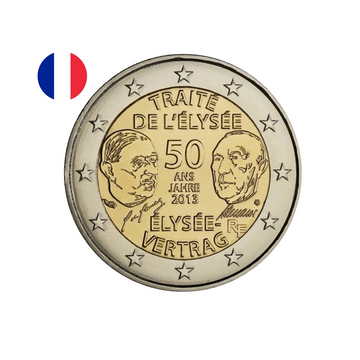 France 2013 - 2 Euro Commémorative - Traité de l'Elysée