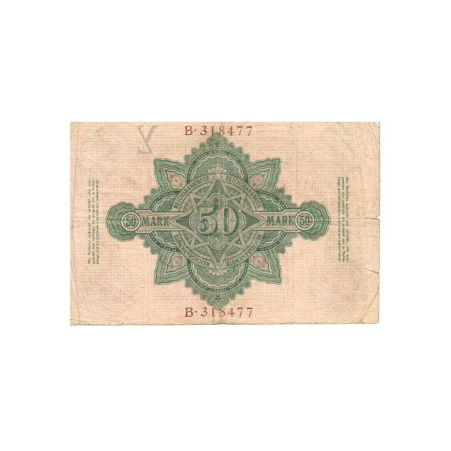 Allemagne - Billet de 50 Mark - 1906