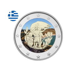 Grèce 2013 - 2 Euros Commémorative - Rattachement de la Crète à la Grèce - Colorisée
