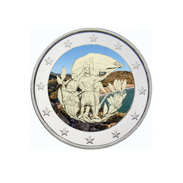 Grèce 2013 - 2 Euro Commémorative - Rattachement de la Crète à la Grèce - Colorisée (variantes disponibles)
