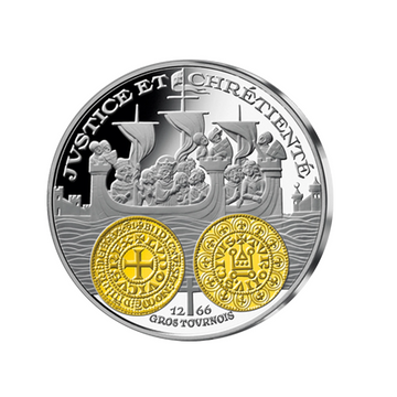 Frappe en Argent pur - 2000 ans d'Histoire Monétaire Française - Gros Tournois Saint-Louis -  1266