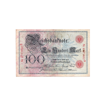 Allemagne - Billet de 100 Mark - 1898-1903