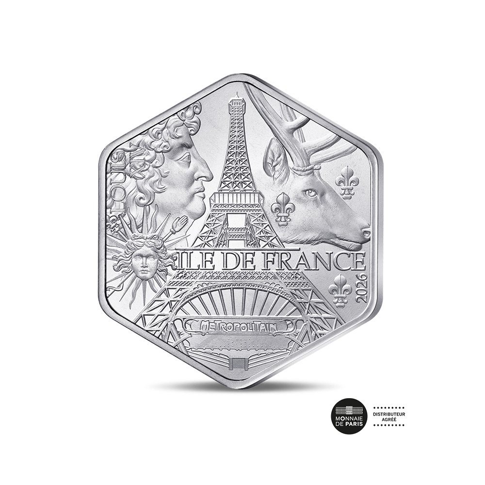 Les Régions 2026 - Île-de France - Monnaie de 10 Euros - Argent