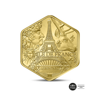 Les Régions 2026 - Île-de France  - Monnaie de 500 Euros - Or BU