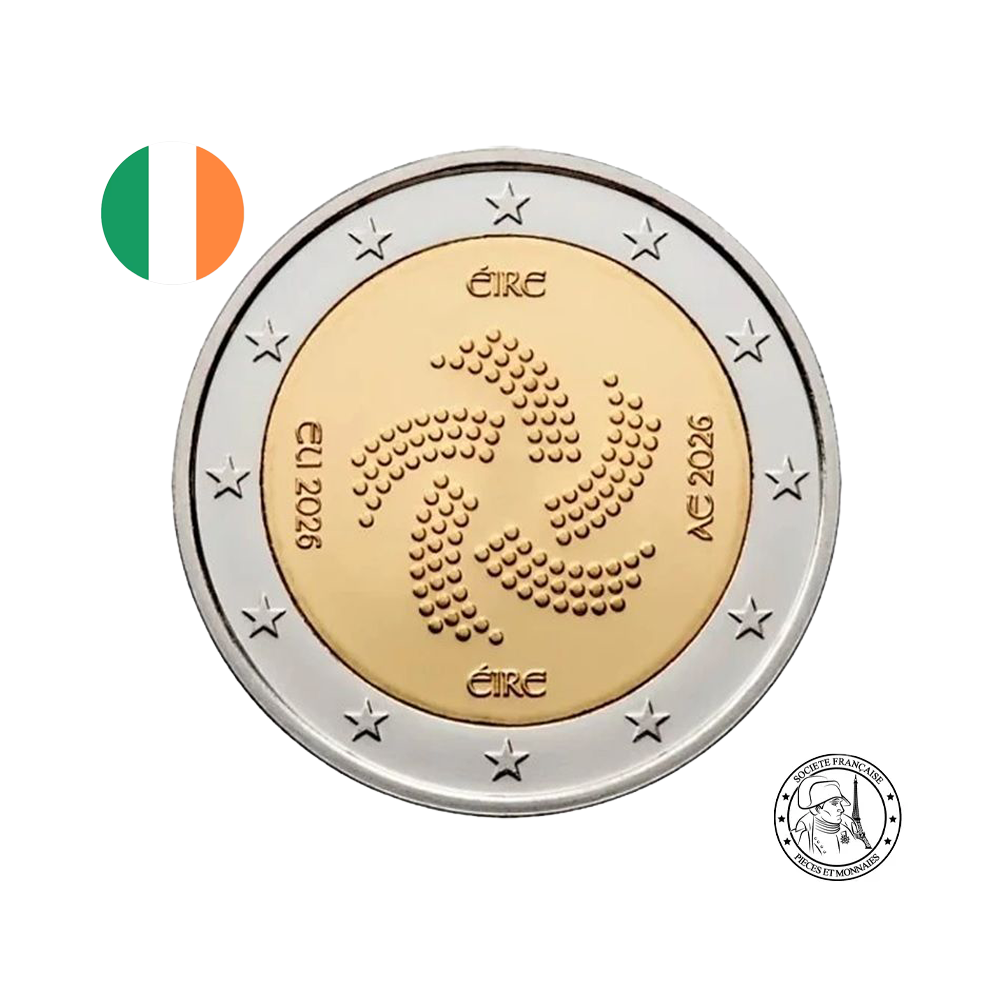Irlande 2026 - 2 Euros Commémorative - Présidence de l'UE
