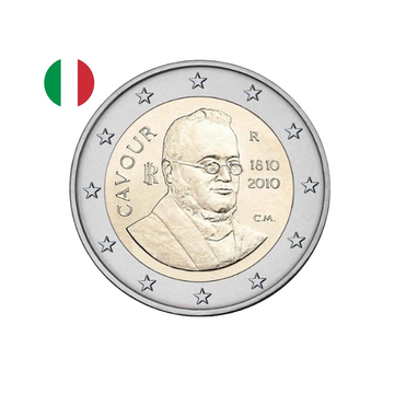 Italie 2010 - 2 Euro Commémorative - 200ème anniversaire de Camillo Benso, comte de Cavour