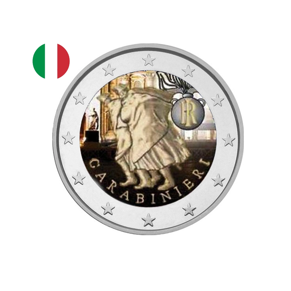 Italie 2014 - 2 Euro Commémorative - 200ème anniversaire des Carabiniers - Colorisée