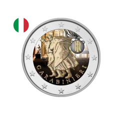 Italie 2014 - 2 Euros Commémorative - 200ème anniversaire des Carabiniers - Colorisée
