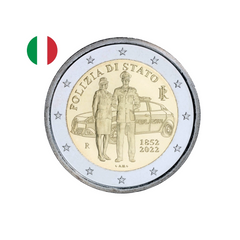 ⁣⁢Itaalia 2022 - 2 euro mälestusmünt - 170 aastat Itaalia rahvuspolitseid⁤⁣