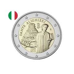 Italie 2015 - 2 Euros Commémorative - 750ème anniversaire de Dante Alighieri