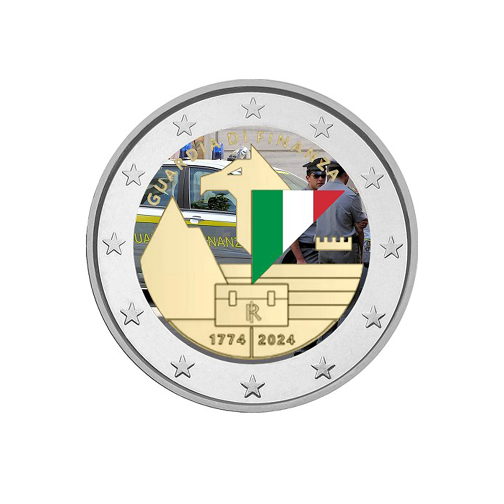 Italia 2024 - 2 Euro Commemorative - Financial Police - Colorized