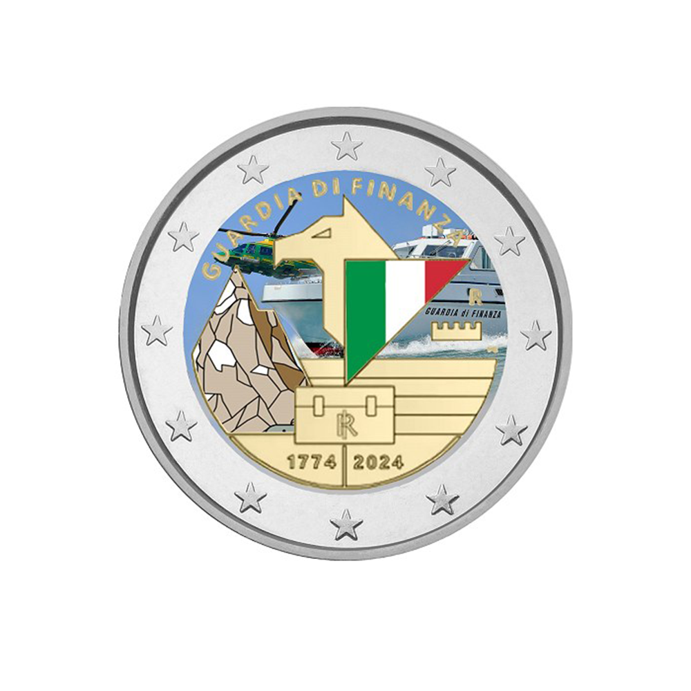 Italia 2024 - 2 Euro Commemorative - Financial Police - Colorized