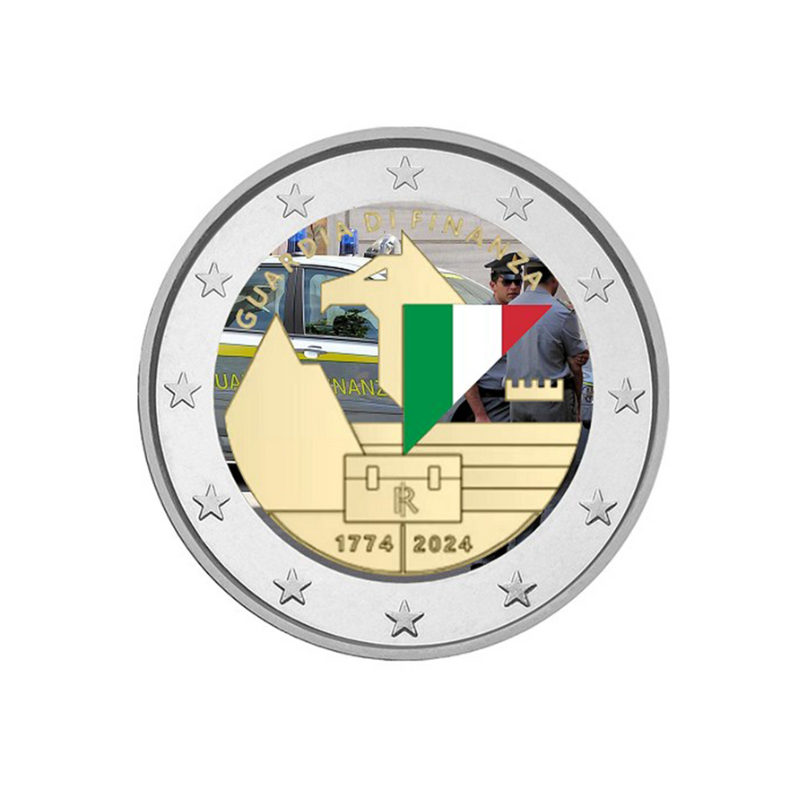 Itália 2024 - 2 euros comemorativa - Polícia Financeira - Colorizada