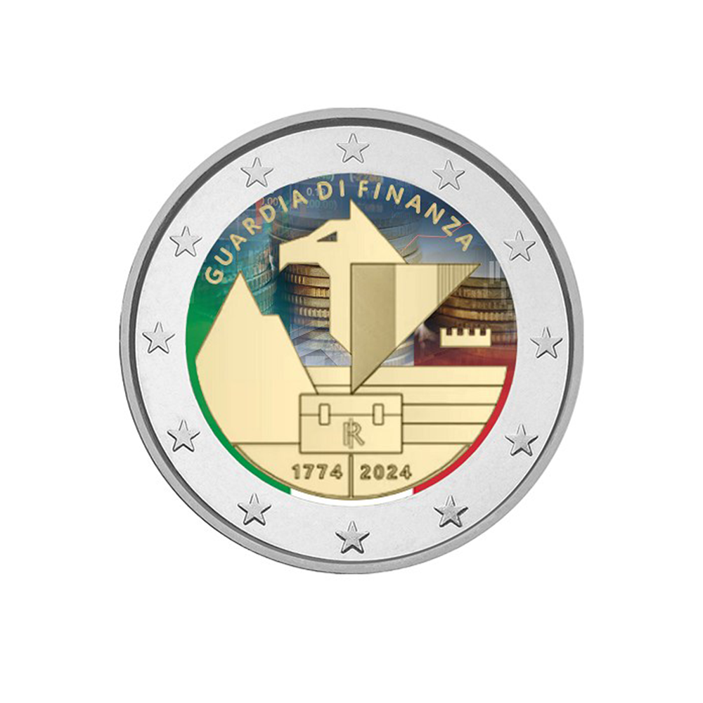 Italia 2024 - 2 Euro Commemorative - Financial Police - Colorized