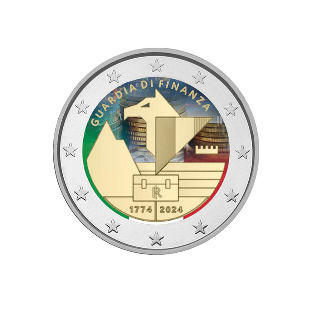 Italie 2024 - 2 Euro Commémorative - Police Financière - Colorisée