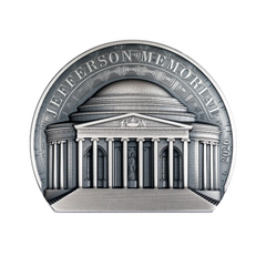 Monuments Historique - Le Mémorial de Jefferson - Monnaie de 25 Dollars - Antique Finish 2026
