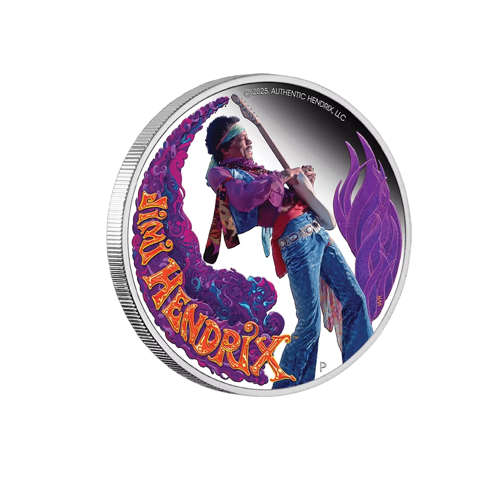Jimi Hendrix - Monnaie de 1 Dollar - 2025