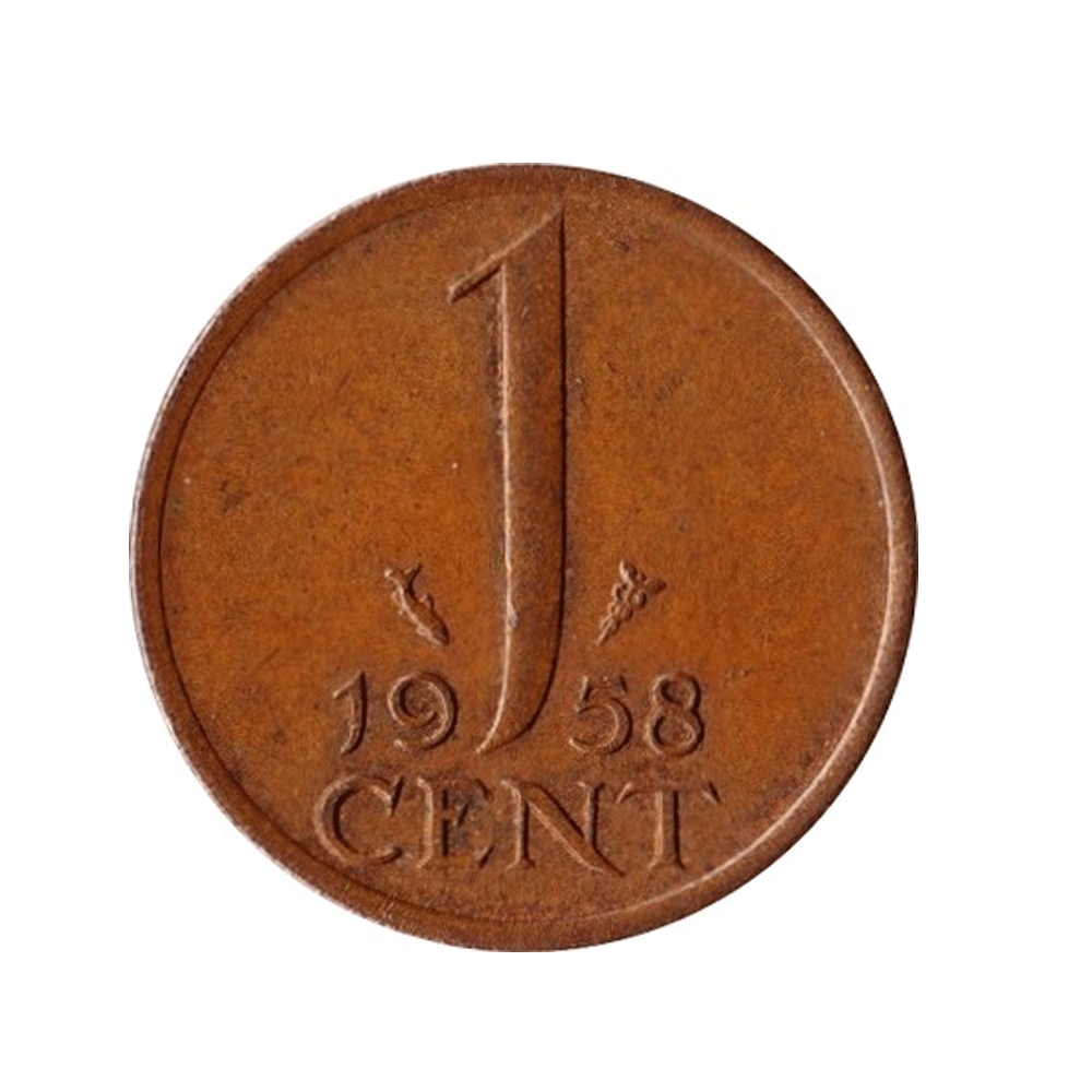 1 cent - Juliana - Netherlands -1950-1980