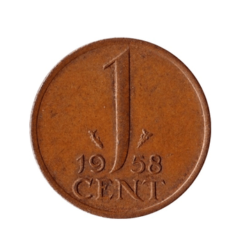 1 cêntimo - Juliana - Holanda - 1950-1980
