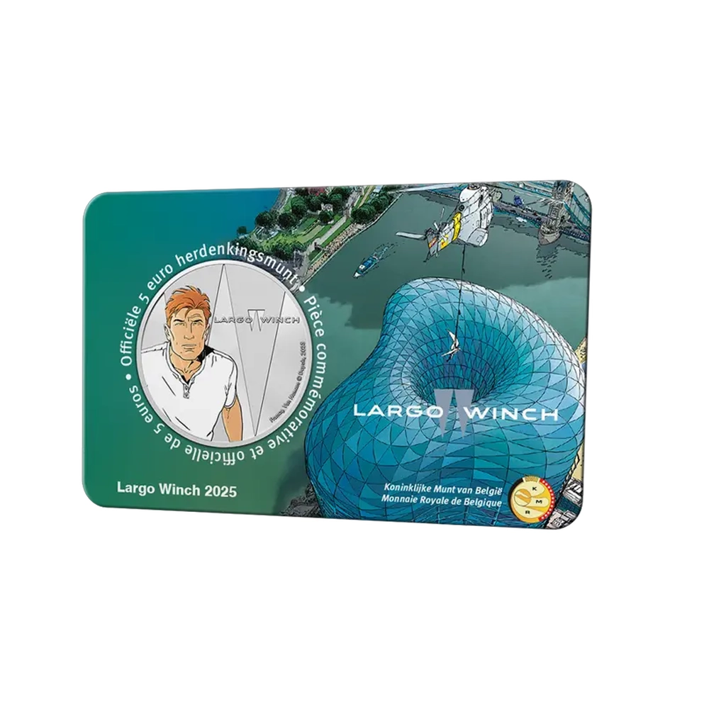 Belgique 2025 - Largo Winch - Monnaie de 5 Euros - BU Colorisée