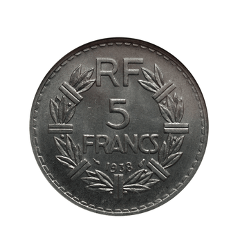5 francs - Lavrillier - France - 1933-1939