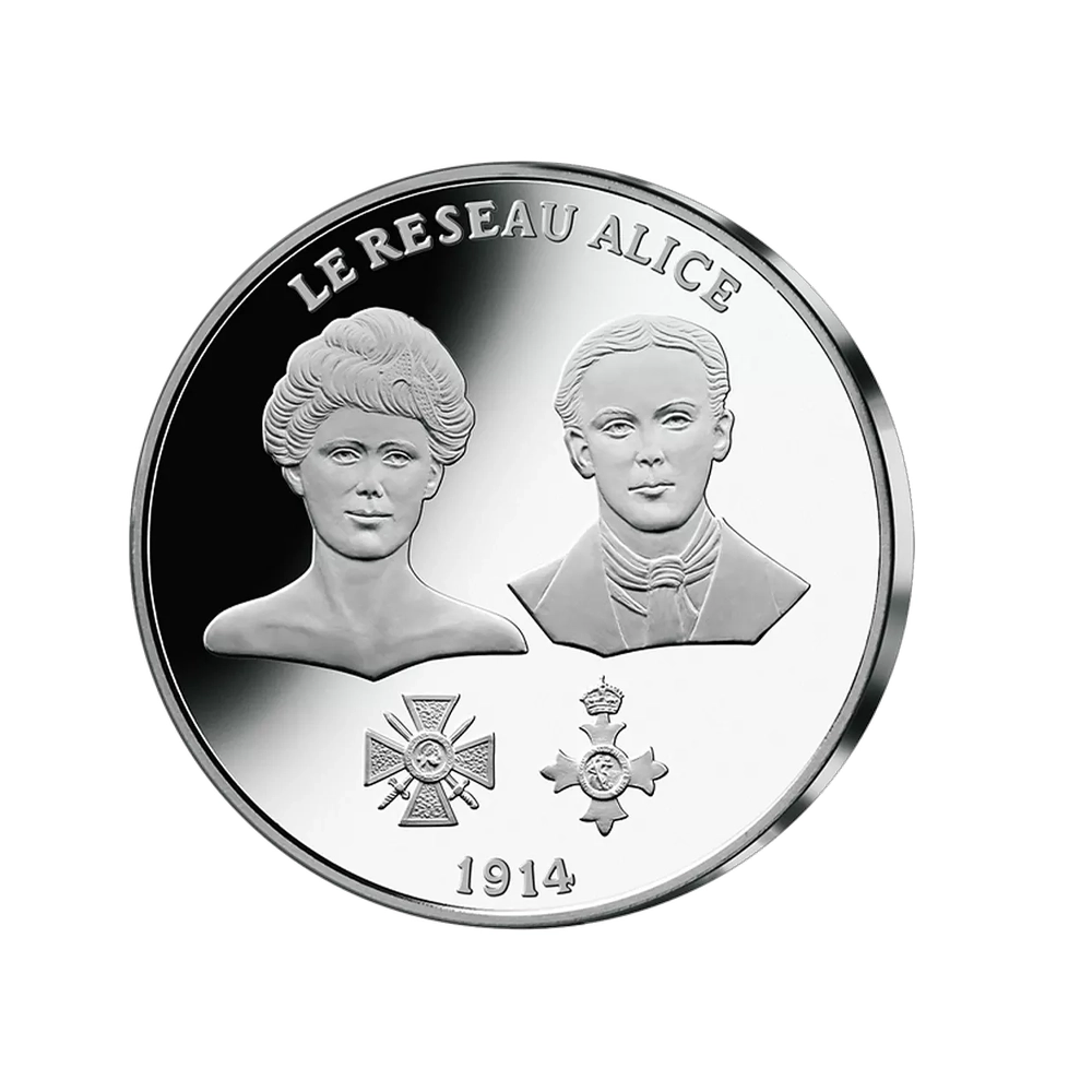 Frappe en argent pur - La France Victorieuse - Le Réseau Alice