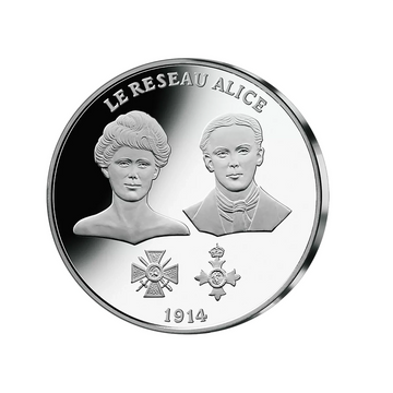 Frappe en argent pur - La France Victorieuse - Le Réseau Alice