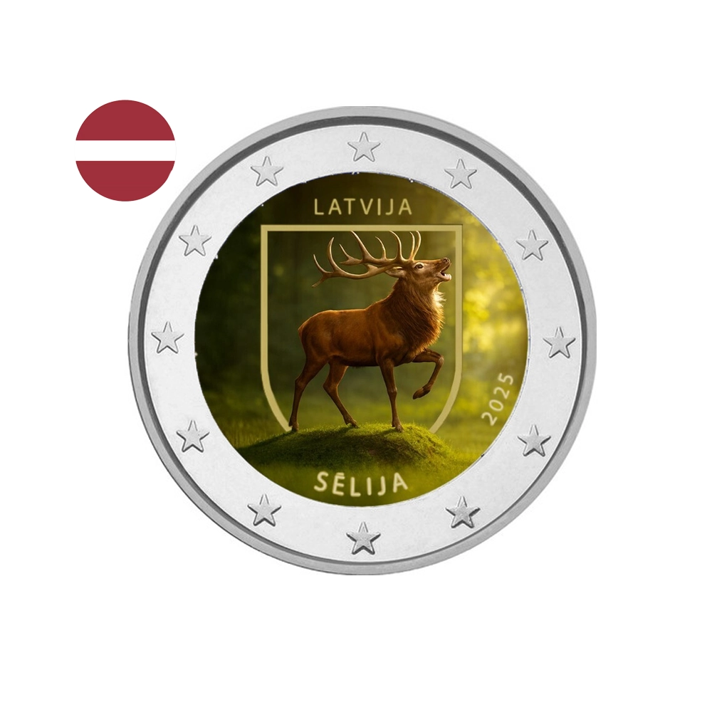 Lettonie 2025 - 2 Euro Commémorative - Région de Sēlija - Variantes disponibles - Colorisée