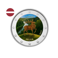 Lettonie 2025 - 2 Euro Commémorative - Région de Sēlija - Variantes disponibles - Colorisée