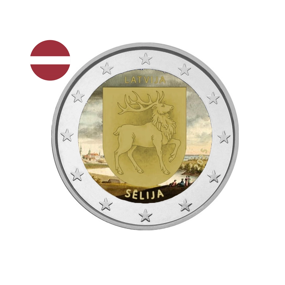 Lettonie 2025 - 2 Euro Commémorative - Région de Sēlija - Variantes disponibles - Colorisée