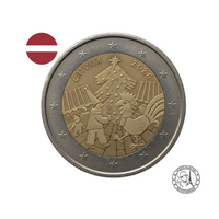 Lettonie 2026 - 2 Euros Commémorative - Marché de Noël