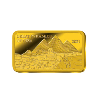 Lingot en Or - Les pyramides de Gizeh