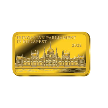Lingot en Or - Budapest - Le Parlement de Hongrois