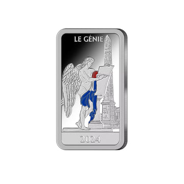 Lingot en Argent - Le Génie devant la Concorde