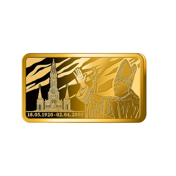 Lingot or de 1/200 Oz - Jean-Paul II