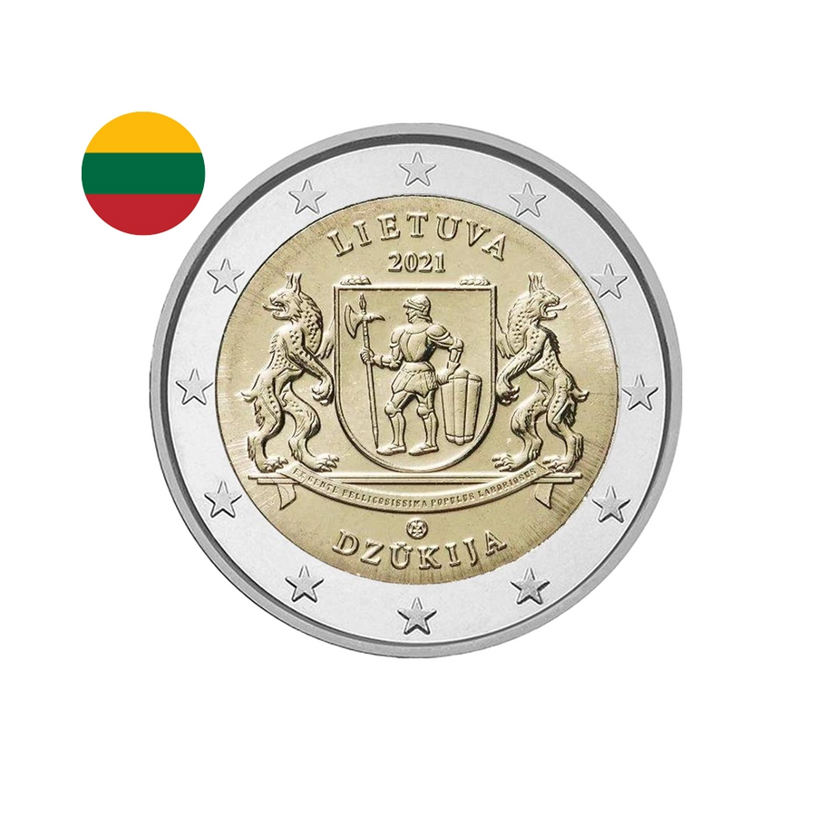 Lituanie 2021 - 2 Euro Commémorative - Région de Dzūkija