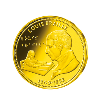 Frappe en Or - Nos grands Hommes - Louis Braille -1809-1852