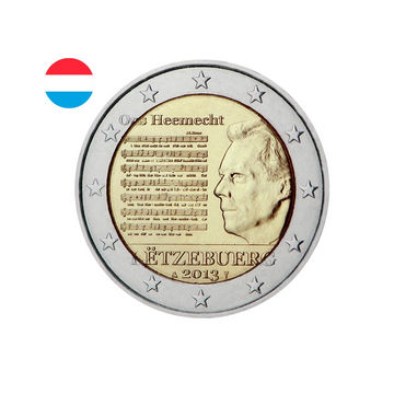 Luxembourg 2013 - 2 Euro Commémorative - Hymne National