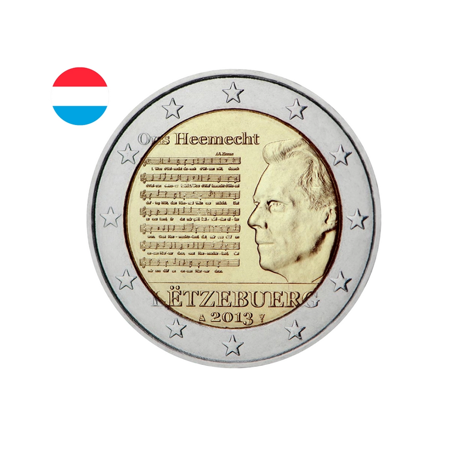 Luxembourg 2013 - 2 Euro Commémorative - Hymne National